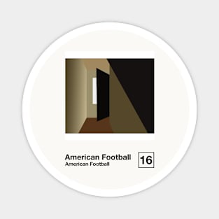 American Football / Minimalist Graphic Poster Art Design Magnet